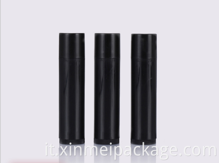 black lip balm tube